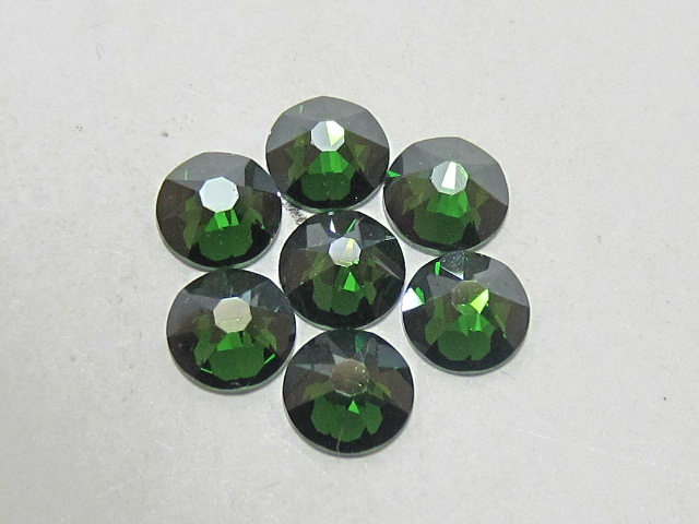 1 Gross 5ss FERN GREEN LUSTER-D FLATBACK STAR BRIGHT Rhinestones